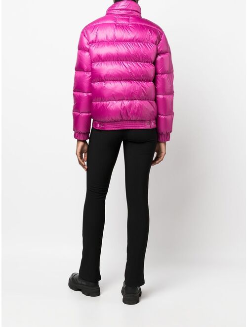 TWINSET duck-feather hooded puffer jacket