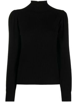 TWINSET ribbed high-neck jumper