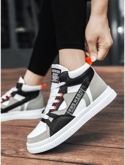 Colorblock High Top Skate Shoes