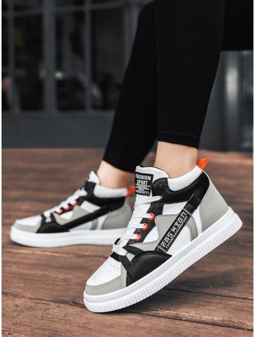 Shein Colorblock High Top Skate Shoes