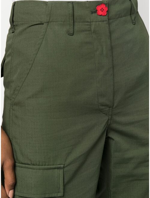 Kenzo logo-patch cargo trousers