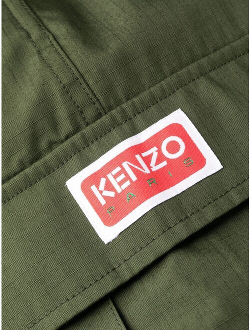 Kenzo logo-patch cargo trousers