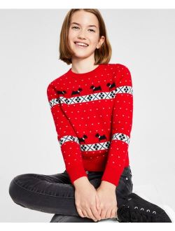 Big Girls Walking Scottie Holiday Sweater, Created for Macy's