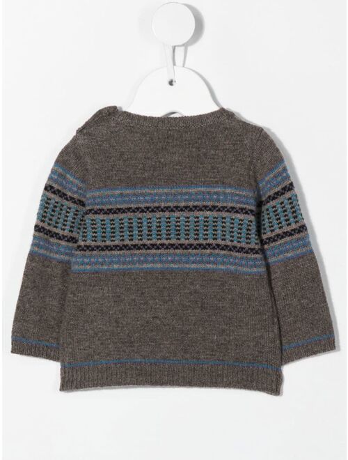 Bonpoint fair-isle wool-knit jumper