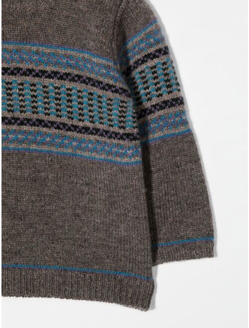 Bonpoint fair-isle wool-knit jumper