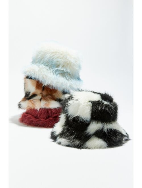 Ace Fluffy Faux Fur Bucket Hat