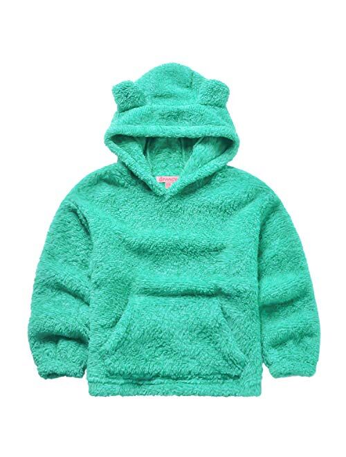 Buy QPANCY Girls Sherpa Pullover Hoodie Kids Fleece Cat Clothes Winter ...