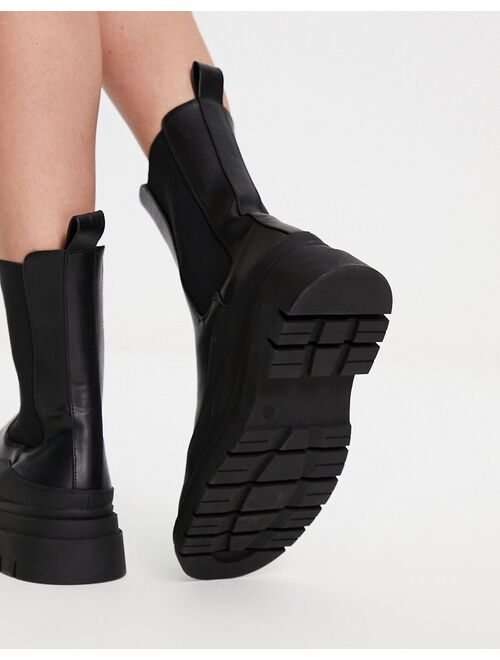 ASOS DESIGN Antidote chunky chelsea boots black
