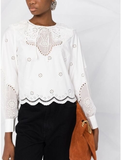 Daisy cotton broderie anglaise shirt