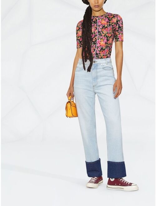 SANDRO straight-leg bootcut jeans