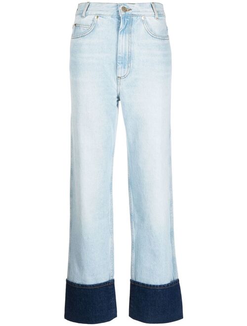 SANDRO straight-leg bootcut jeans