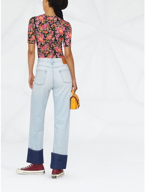 SANDRO straight-leg bootcut jeans