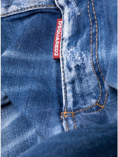 Dsquared2 logo-patch bootcut jeans