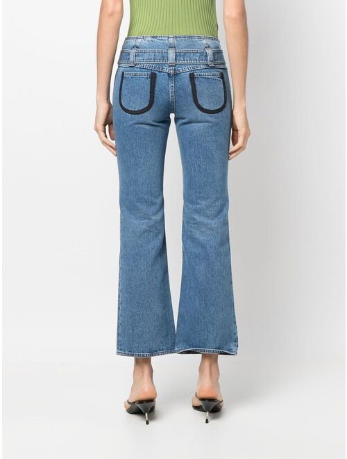 CORMIO cropped bootcut jeans