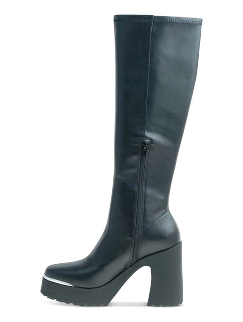 WILD PAIR Killian Block-Heel Riding Boots, Created for Macy's