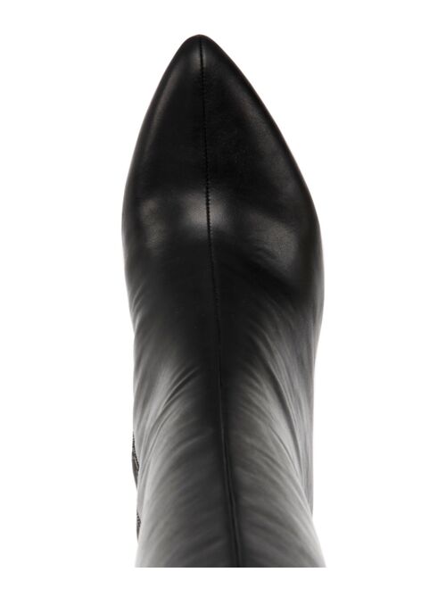 WILD PAIR Daytonaa Pointed-Toe Block-Heel Boots, Created for Macy's