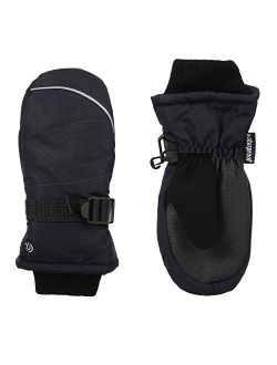Kids Unisex Cold Weather Windproof and Waterproof Snow and Ski Mitten with Reflective Trim