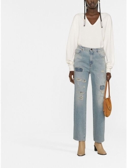 straight-cut vintage jeans