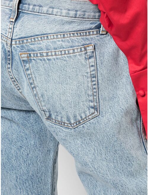 KHAITE cropped boyfriend jeans
