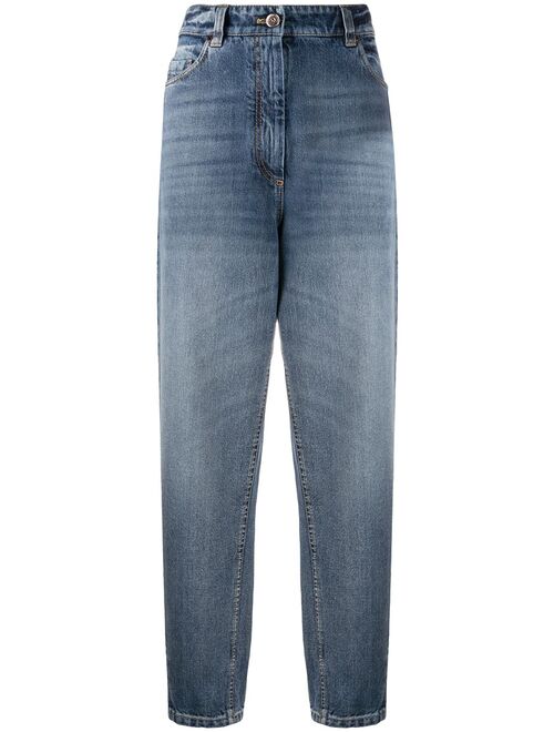 Brunello Cucinelli high rise mom-fit jeans