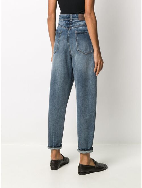 Brunello Cucinelli high rise mom-fit jeans