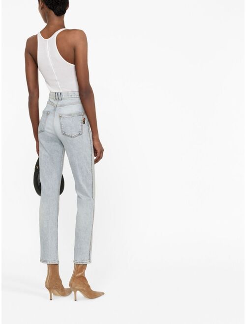 Balmain high-waisted slim-cut jeans