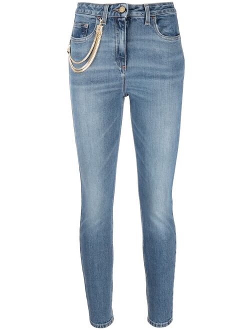 Elisabetta Franchi chain-detail skinny jeans