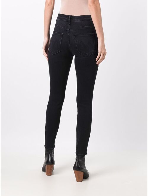 MOTHER high-waist cropped skinny jeans