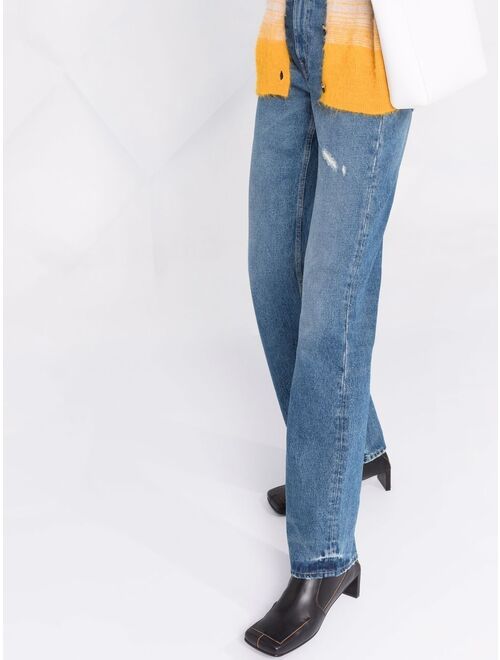 Acne Studios distressed-effect bootcut jeans