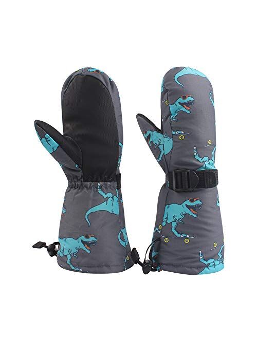 GAP Bavst Winter Kids Waterproof Gloves for Boys Girls Snow Ski Toddler Baby Mittens Outdoor for Infant Teens 1-5T