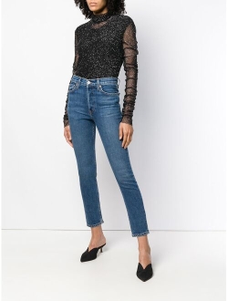 RE/DONE High Rise Ankle Crop jeans