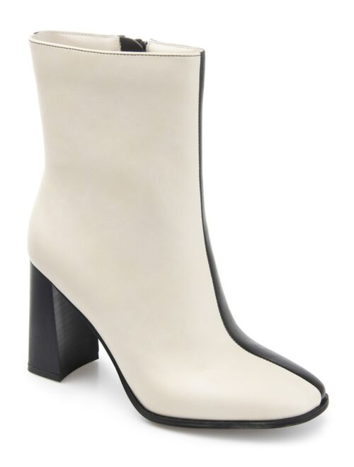 JOURNEE COLLECTION Women's January Two-Tone Bootie