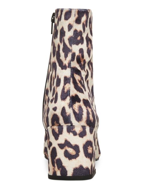 STEVE MADDEN Women's Faris Pointed-Toe Block-Heel Booties