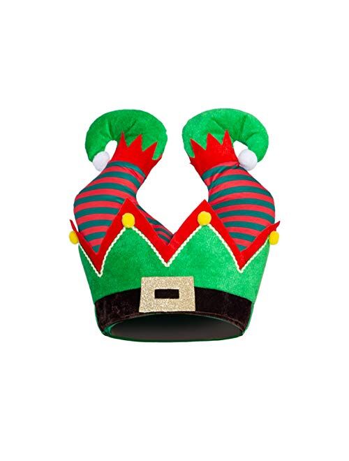 JOYIN 2PCS Christmas Santa and Elf Pants Hats for Funny Hilarious and Festive Christmas Party Hat Dress Up Celebrations, Winter Party Favor, Christmas Decorations, Costum