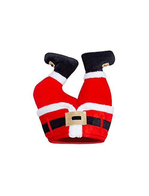 JOYIN 2PCS Christmas Santa and Elf Pants Hats for Funny Hilarious and Festive Christmas Party Hat Dress Up Celebrations, Winter Party Favor, Christmas Decorations, Costum