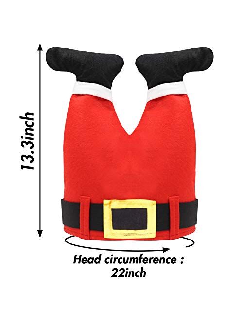DomeStar Christmas Hat, Funny Hat Novelty Santa Hat Crazy Hats Elf Hat Santa Pants Hat