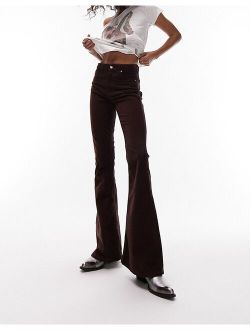 Jamie flare jeans in brown cord