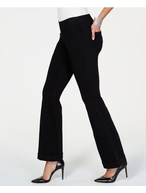 INC International Concepts Petite Pull-On Flared Jeans, Created for Macy's