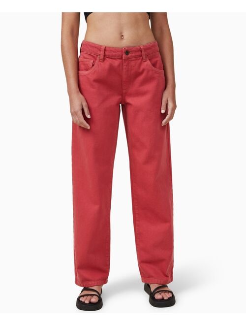 COTTON ON Women's Low Rise Straight Jeans