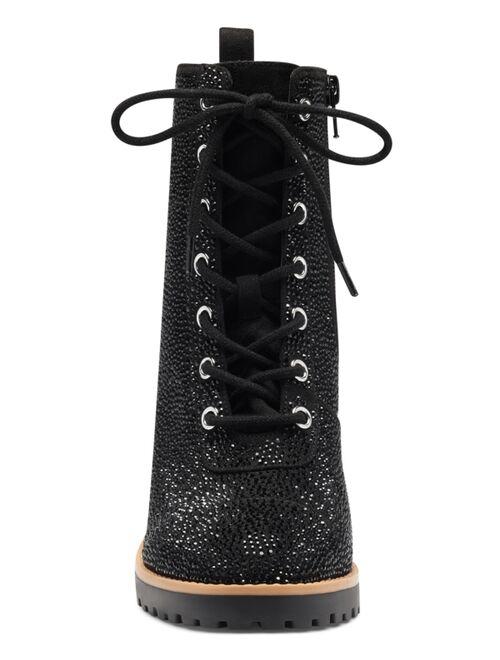 INC INTERNATIONAL CONCEPTS Women's Samira Lace-Up Booties, Created for Macy's