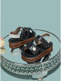 AMSH922&HLD shoes store Boys Star Detail Slingback Sandals
