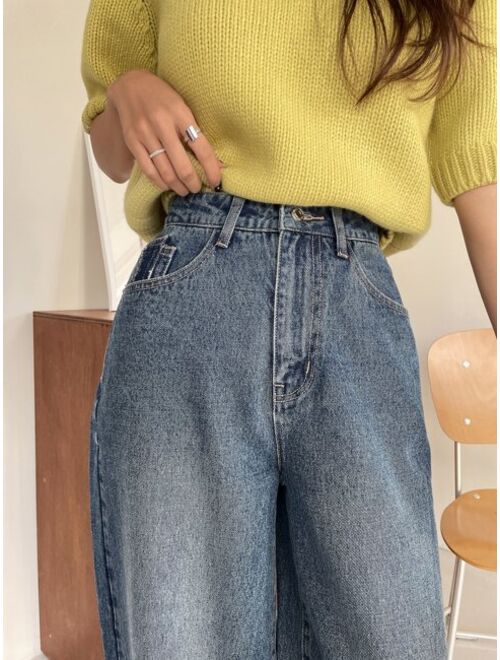 DAZY High Waist Slant Pocket Jeans