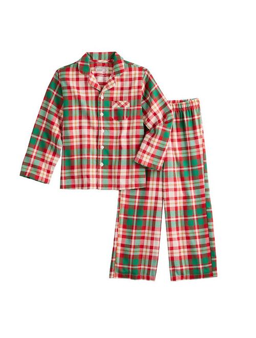 Boys 4-20 Jammies For Your Families Joyful Celebration Flannel Pajama Set