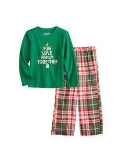 Boys 4-20 Jammies For Your Families Joyful Celebration Family Together Pajama Set