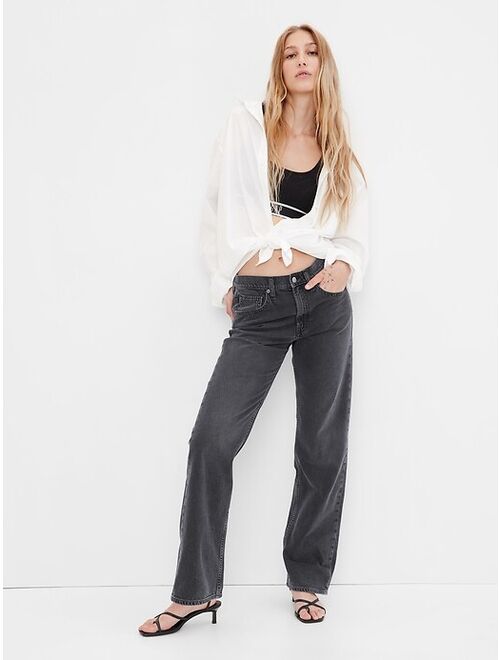 Gap Mid Rise '90s Loose Jeans in Organic Cotton with Washwell