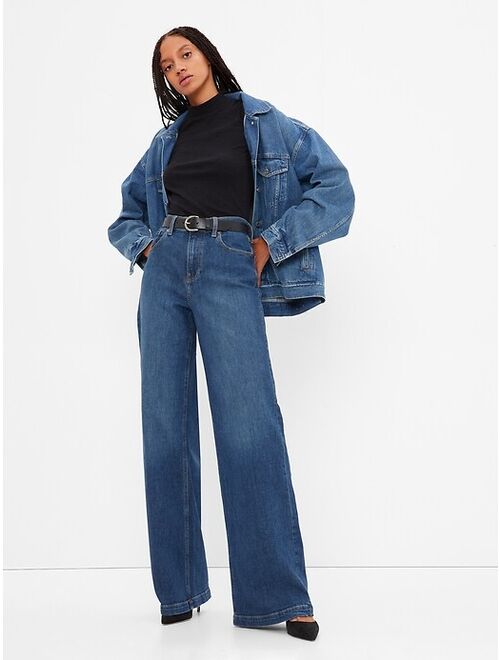 Buy Gap High Rise Stride Jeans with Washwell online | Topofstyle