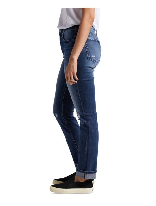 SILVER JEANS CO. Women's Beau High-Rise Slim-Leg Jeans