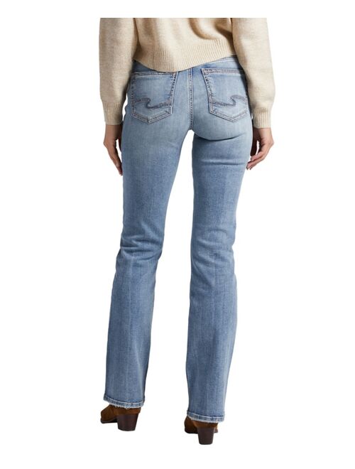 SILVER JEANS CO. Women's Suki Mid Rise Slim Bootcut Jeans