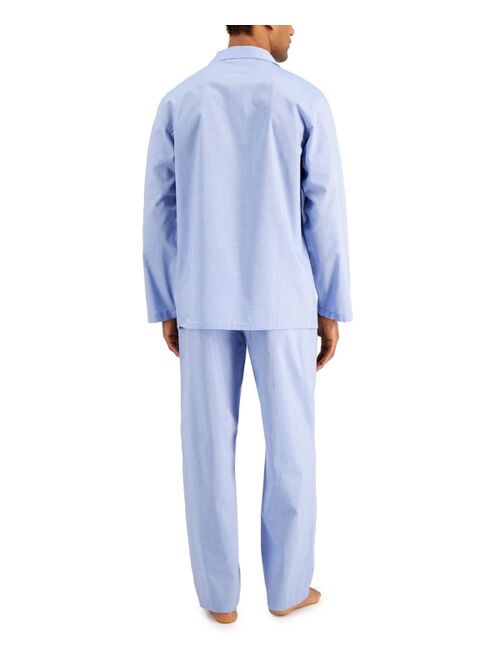 Club Room Men's 2-Pc. Solid Oxford Pajama Set, Created for Macy's