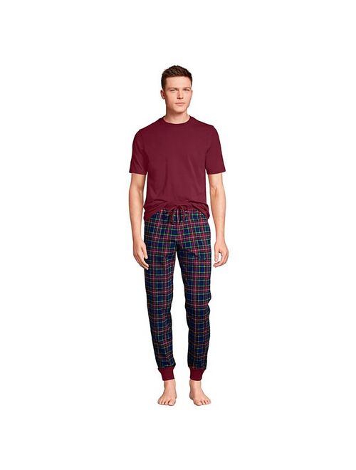 Men's Lands' End Jersey Pajama Sleep Set